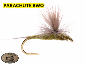 Dry fly parachute blue wing olive 1 dozen