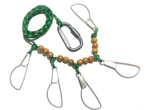 Lazy river road outfitters 550 paracord stringer (green)