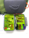 Lazy river road outfitters double sided fly box and chest pack loaded with premium flies